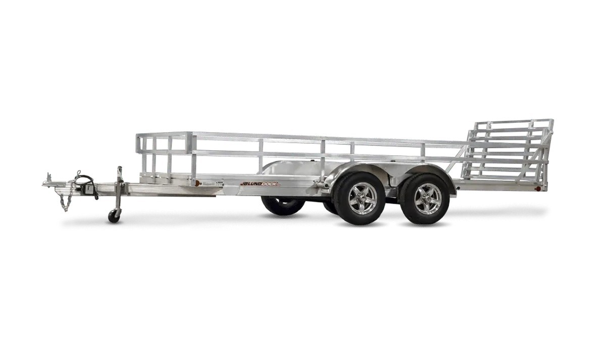 JB Lund aluminum utility trailer
